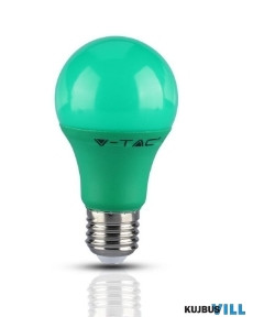 V-TAC LED 9W A60 E27 zöld izzó meleg fehér 7343 KIFUTÓ