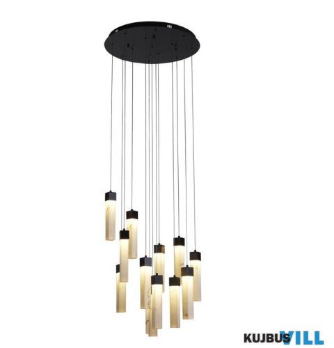 ALADDIN 10879-13BK Moonbeam 13Lt Pendant, Black Metal > Marbleised Resin