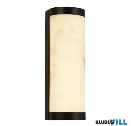 ALADDIN 10887BK Nile LED Wall Light, Matt Black Metal > Marbleised Resin