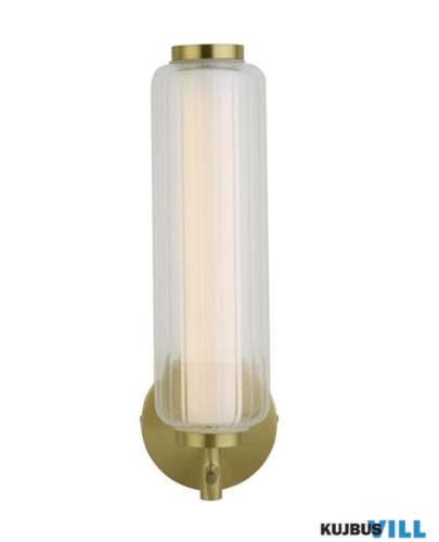 ALADDIN 26253SB Mod LED Wall Light, Satin Brass Metal, Opal Acrylic > Clear