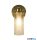 ALADDIN 29981SB Imperial 1Lt Wall Light, Satin Brass Metal > Clear Ribbed Gl