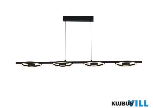 ALADDIN 32804-4BK Space 4Lt LED Bar Pendant, Black Metal