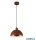 ALADDIN 35411OR Mars 1LT Pendant, Burnt Orange Metal > Cream Inner