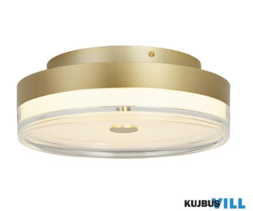 ALADDIN 42651-30GO Cyprus LED Flush, Gold Metal and Clear Acrylic