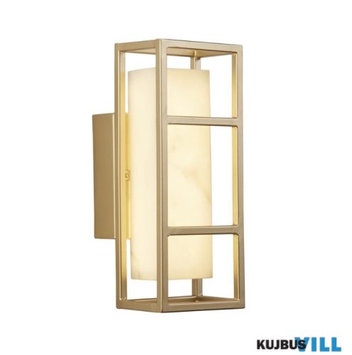 ALADDIN 45910GO Mirage LED Wall Light, Matt Gold > Marbleised Resin