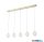 ALADDIN 51485-5SB Allure 5Lt Bar Pendant - Satin Brass Metal > Clear Acrylic