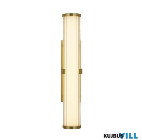 ALADDIN 63124-1GO Clamp Wall Light - Gold Metal, Ribbed Clear > Opal Diffuser