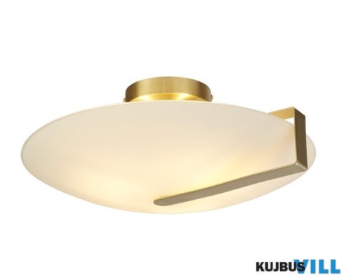 ALADDIN 73990-3GO Sundial Flush - Gold Metal > Frosted Glass