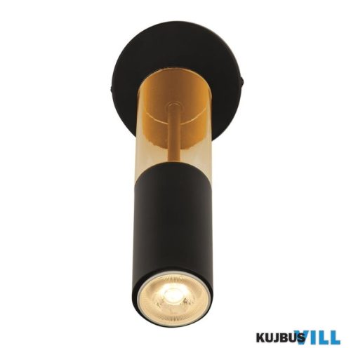 ALADDIN 82122-1BK Merrygold Wall Light - Black Metal > Amber Acrylic