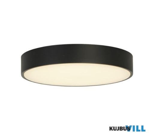 ALADDIN 85431BK Palma LED Flush, Black Polycarbonate with White Diffuser