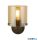 ALADDIN 88912-1MO Sweden 1Lt Wall Light - Mocha Metal > Amber Glass