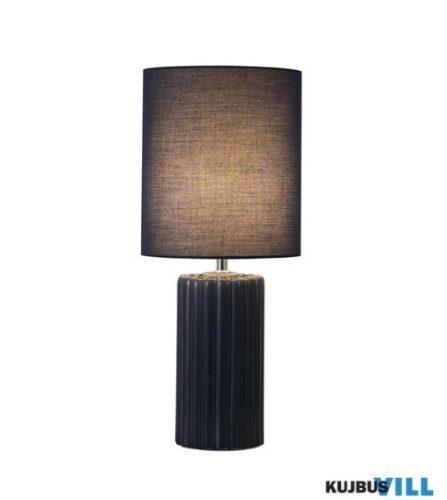 ALADDIN EU22353AZ Groove 1Lt Table Lamp, Navy Blue with matching Shade