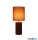 ALADDIN EU22353OR Groove 1Lt Table Lamp, Burnt Orange with matching shade