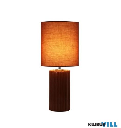 ALADDIN EU22353OR Groove 1Lt Table Lamp, Burnt Orange with matching shade