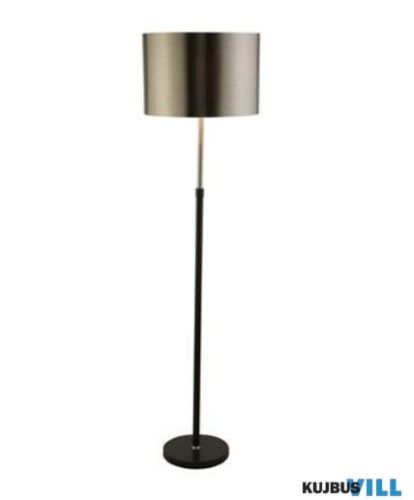 ALADDIN EU3879BK Rachel Floor Lamp - Black Metal, Satin Silver > Chrome Shade