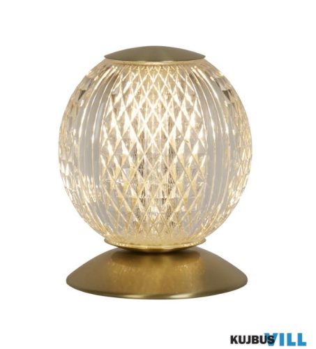 ALADDIN EU51482SB Allure Table Lamp, Satin Brass Metal > Clear Acrylic