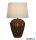 ALADDIN EU61420BZ Rosetta 1Lt Table Lamp, Bronze Resin and White Linen Shade