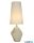 ALADDIN EU88250WH Apex 1Lt Table Lamp, Satin Brass Metal White Resin, White Sh