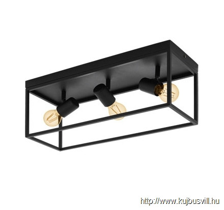 EGLO 98333 Mennyezeti E27 3x40W fekete Silentina