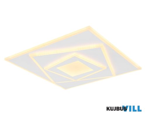 GLOBO 48539-24 Mennyezeti könnyűfém fehér, akril opál, HxSzxM: 400x400x54mm, LED 24W 230V, 3000lm forrás, 2100lm ki