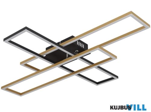 GLOBO 67208-40G Mennyezeti lámpa fém fekete matt, alumínium fekete matt, alumínium arany matt, műanyag fehér, mozgat