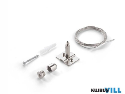 LUX 259376 EGO KIT PENDANT ONLY STEEL CABLE 2 MT BK