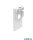 LUX 282657 EGO END CAP HIGH CON FORO WH