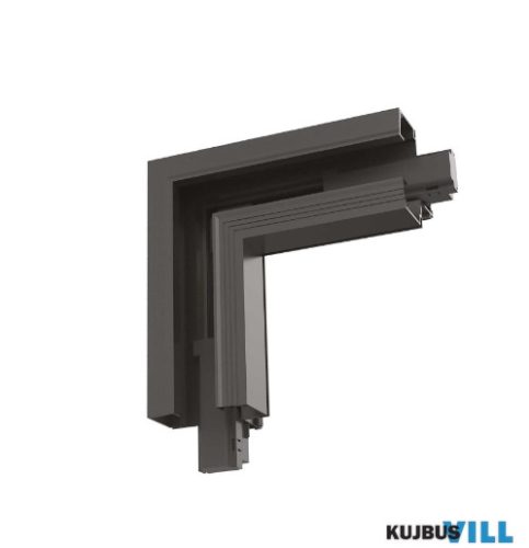 LUX 283142 ARCA CORNER RECESSED RIGHT LEFT+CONNECTOR BK