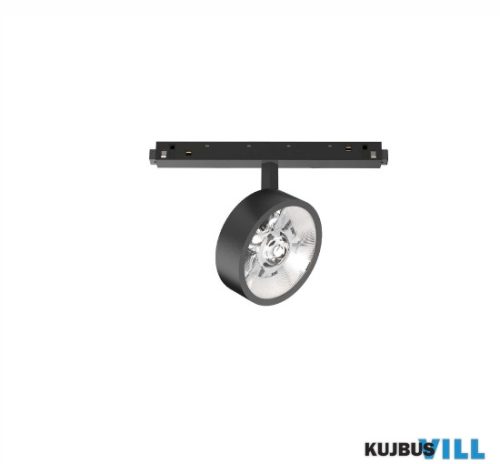 LUX 290614 EGO TRACK FLAT SINGLE 09W 3000K ON-OFF BK