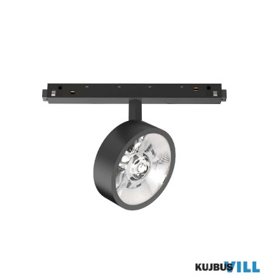 LUX 300528 EGO TRACK FLAT SINGLE 09W 3000K DALI BK