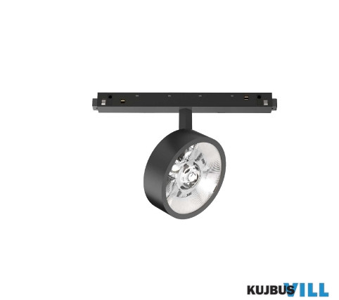 LUX 303727 EGO TRACK FLAT SINGLE 09W 3000K 1-10V BK