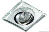 LUXERA 71052 DOWNLIGHT ELEGANT GU10/50W 9x9cm króm/üveg