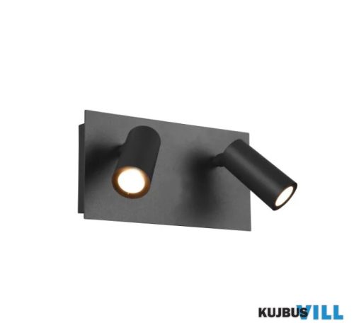 TR 222969242 TUNGA kültéri falikar incl.2x4W LED/420Lm/3000K ↕12,1cm ↔23cm ↗ 13cm antracit