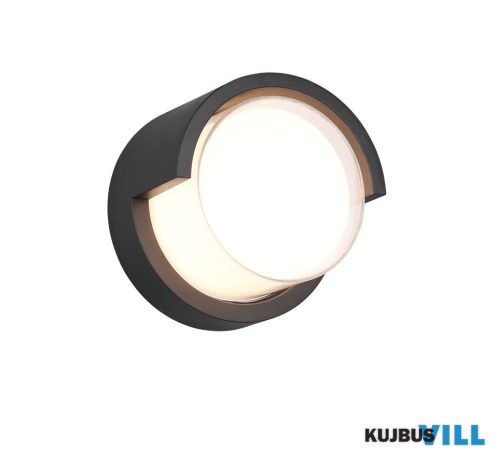 TR R27036132 PUNO kültéri fali lámpa incl.1x8W LED/800Lm/3000K Ø15cm ↗ 10cm matt fekete