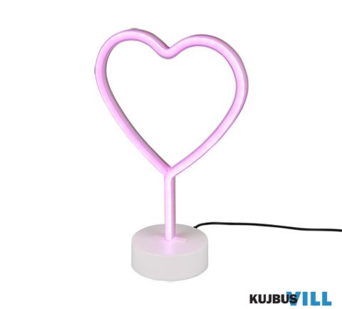 TR R55210101 HEART asztali lámpa incl.1x1,5W LED/10Lm ↕30,5cm ↔20cm ↗ 10cm