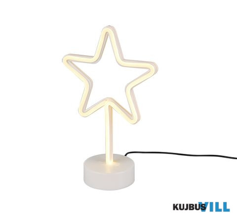 TR 55230101 STAR asztali lámpa incl.1x1,5W LED/10Lm ↕30,5cm ↔18,7cm ↗ 10cm fehér