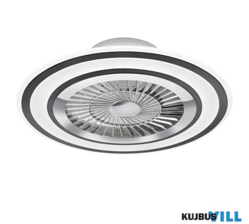 TR 62743132 FLAGA ventilátor incl.6x7W LED/760Lm/3000 - 6500K ↕18,5cm Ø60cm matt fekete