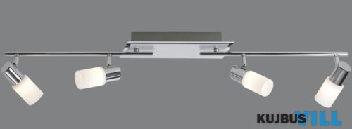 TR 821410405 CLAPTON spotlámpa incl.4x4,3W LED/430Lm/3000K ↕18,5cm ↔96,5cm ↗ 8cm csiszolt alumínium