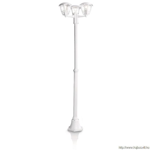 PHILIPS 15385/31/16 Creek post white 3x60W 230V