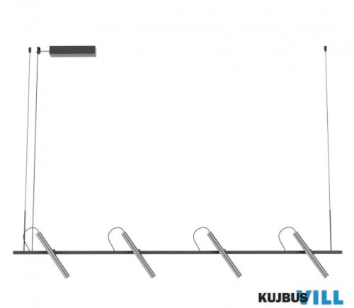 REDO 01-3719  PRAXI SU LED 28.5W 3000K MBK/FOGGY NICKEL (4.1.2)