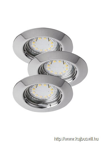 RÁBALUX 1047 Lite kör spot fix GU10 LED 3x3W króm