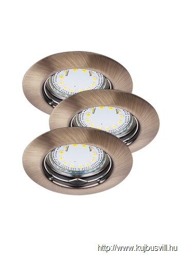 RÁBALUX 1048 Lite kör spot fix GU10 LED 3x3W bronz