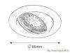 RÁBALUX 1049 Lite kör spot 3as állít.GU10 3x3W fehér