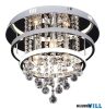 RÁBALUX 2237 Pallas,bel.menny,LED32W+3xE14,króm,D40cm