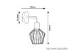 RÁBALUX 3538 Belano,bel.Fali, E27 1x MAX 40W,fekete