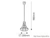 RÁBALUX 4649 Ramsey függeszték E27 max60W fekete