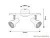 RÁBALUX 5355 Konrad,bel.Spot, GU10 2x MAX 50W,fehér
