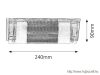 RÁBALUX 5800 Periodic fali lámpa E14 40W, króm