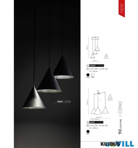 TK Lighting Cono függesztett lámpa TK-10012