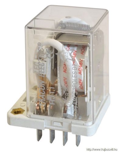 RJ11-12DC Nagyteljesítményű relé 12V DC / 3×CO (30A, 230V AC / 28V DC)